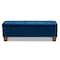 Baxton Studio Hannah Navy Blue Velvet Upholstered Tufted Storage Ottoman Bench 160-9932 - alternate 4